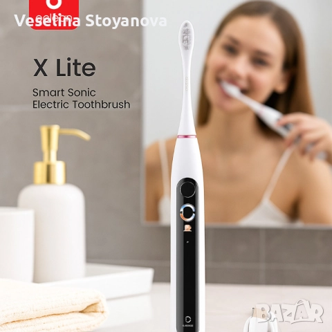 Електрическа четка за зъби Oclean X Lite 20, 1 бpой накрайник, 5 режима, снимка 5 - Други - 52734444