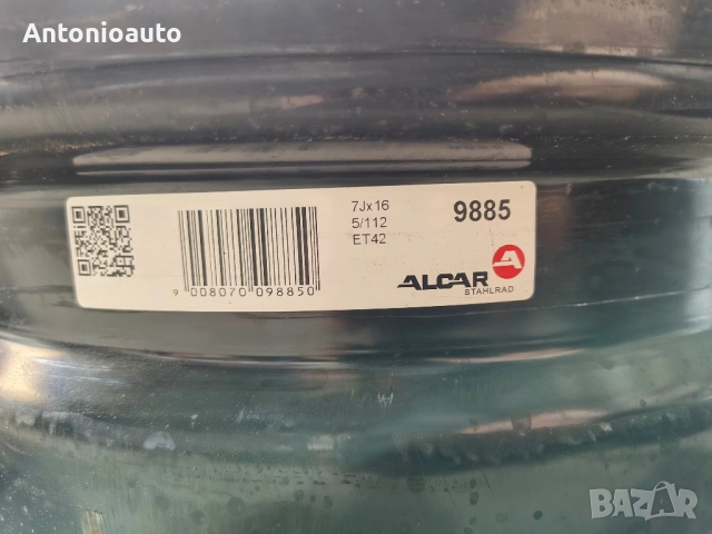 5x112 - 16 цола 5х112 метални джанти като нови, снимка 11 - Гуми и джанти - 47939680