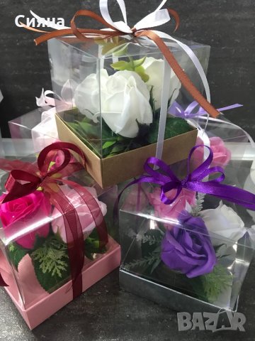 Кутия със сапунени рози-8- ми март, снимка 7 - Подаръци за жени - 35544592