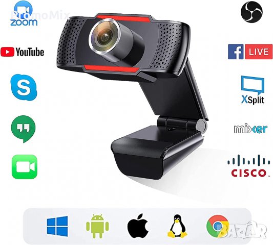 Камера Canvint ‎WK-11 Web Digital Camera 1080P Full HD Streaming Plug&Play, снимка 2 - Други - 37738593