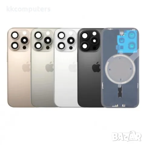 Капак батерия / Задно стъкло Оборудван за iPhone 16 Pro 6.3 / Графит / Баркод : 483944