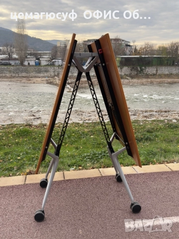 Страхотна конферентна маса за срещи сгъваема подвижна на колелца;, снимка 8 - Маси - 52814804