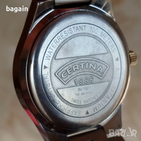 Часовник Сертина Титаниум., снимка 4 - Мъжки - 52220489
