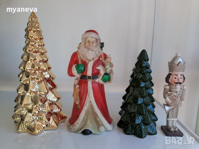 Vintage статуетки Дядо Коледа и коледен музикант , снимка 4 - Статуетки - 48389842