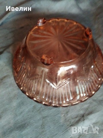 кристална купа,фруктиера арт деко, снимка 2 - Антикварни и старинни предмети - 29516362