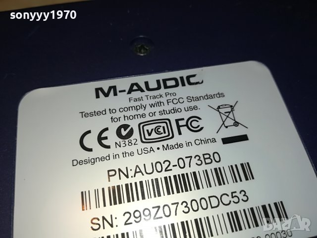 M-AUDIO FAST TRACK PRO 2007221906М, снимка 8 - Ресийвъри, усилватели, смесителни пултове - 37451155