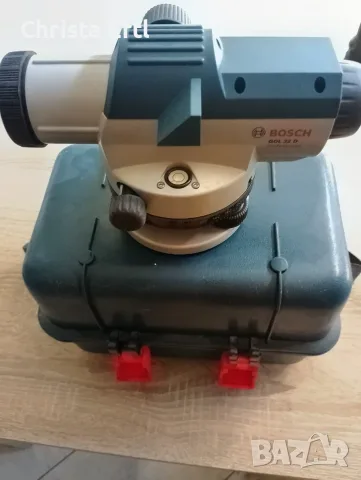 Bosch GOL 32 D Professional – Професионален оптичен нивелир със статив и лата (Като нов