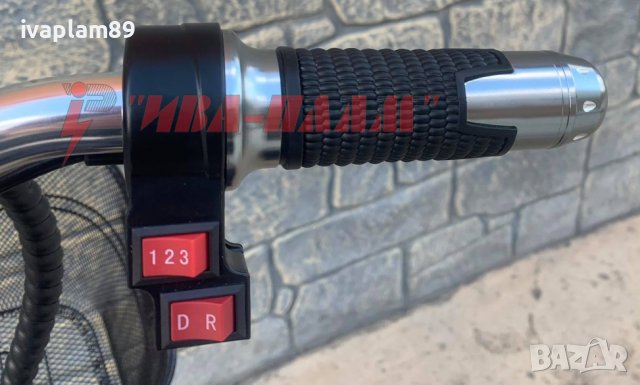 Електрическа триколка MPM-202B 750W , 48V с преден LED фар и задни гуми тип Large Tires - 2025г, снимка 8 - Мотоциклети и мототехника - 37041301