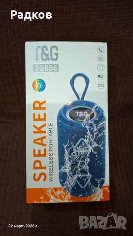 Блутут колонка T&G TG656 с FM радио, USB, TF , снимка 3 - Bluetooth тонколони - 53939166
