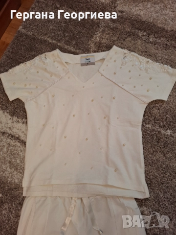 Дамски бял сет, снимка 3 - Спортни екипи - 51795715