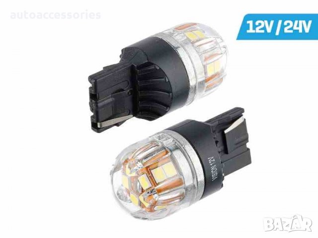 Żarówka VISION W21W (T20d) 12/24V 15x 2835 SMD OSRAM Chip, CANBUS, biała, 2 szt.58926, #1000053010, снимка 1