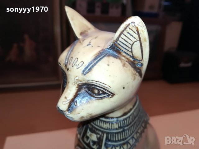 КОТКА СФИНКС ОТ ФРАНЦИЯ 30Х16Х10СМ-2610221539L, снимка 7 - Антикварни и старинни предмети - 38460526