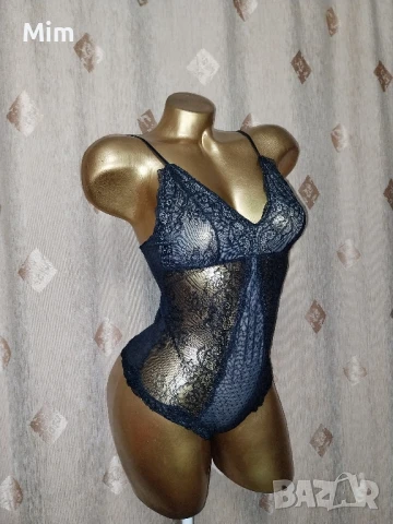 Buch S Черно еластично боди , снимка 2 - Бельо - 50556086