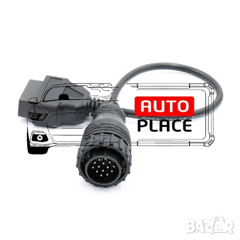 Кабел / Преходник / Адаптер за Mercedes 14 Pin Atego Delphi Атего, снимка 3 - Аксесоари и консумативи - 53972365