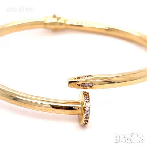 Златна дамска гривна Cartier 8,84гр. 14кр. проба:585 модел:4172-4 , снимка 2 - Гривни - 50299490