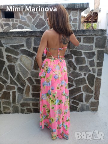 Промо днес!!!Изящна цикламена рокля за повод🔝🔝🔝 Единствена бройка , снимка 3 - Рокли - 29843196