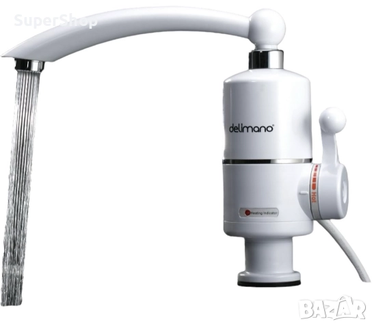 Delimano Нагревател за вода с душ за баня проточен бойлер смесител, снимка 6 - Бойлери - 52225888