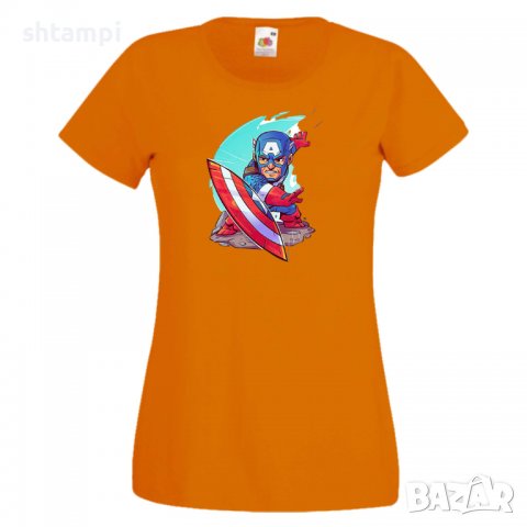 Дамска тениска Marvel Captain America Игра,Изненада,Подарък,Геймър,, снимка 9 - Тениски - 36740942