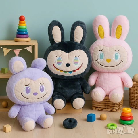 Огромна плюшена играчка Лабубу – 100 см, снимка 2 - Други - 51065143