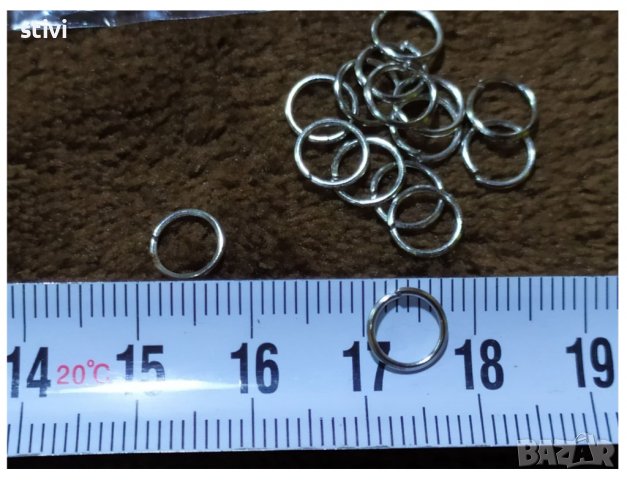 Халки за бижута , подходящи при изработване на бижута 8 мм., снимка 6 - Други - 37253830