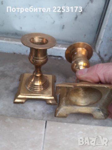 Два лота месингови свещници, снимка 6 - Декорация за дома - 39337682