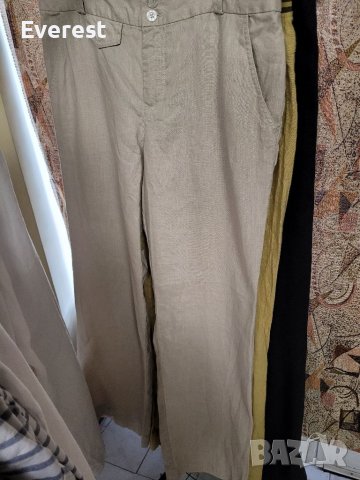 Различни ЛЕНЕНИ дрехи- бели ризи,бежеви панталони, чанти,кошници, ленено сако, снимка 4 - Ризи - 37180313