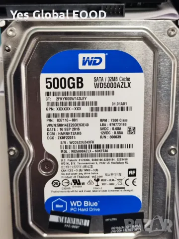 WD GREEN/BLUE/ENTERPRISE HDD 3.5 500GB - / Хард диск за компютър, снимка 4 - Твърди дискове - 48674309