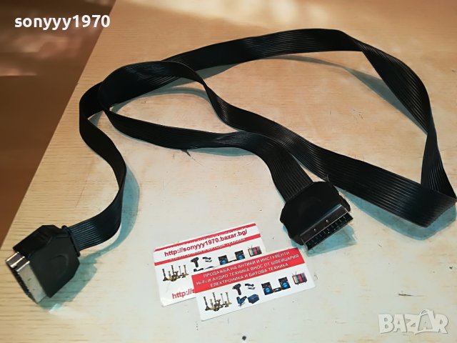 🔥SCART/SCART-ЛЕНТОВ КАБЕЛ 1.6МЕТРА ОТ ГЕРМАНИЯ 2909221656, снимка 10 - Плейъри, домашно кино, прожектори - 38160858