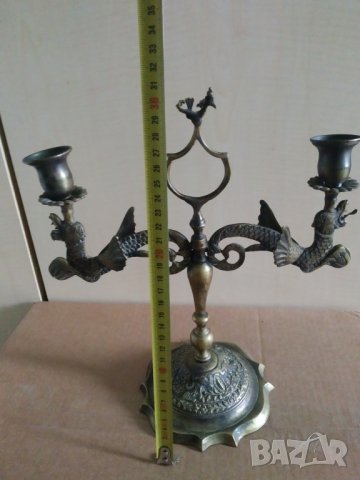 стар бароков свещник, снимка 5 - Антикварни и старинни предмети - 39553720