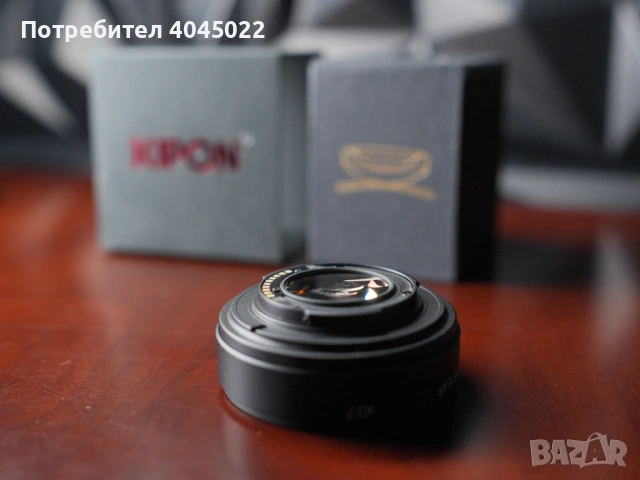 Speedbooster с автофокус Kipon за обективи Canon EF към Sony E (0.7x), снимка 2 - Обективи и филтри - 53015300