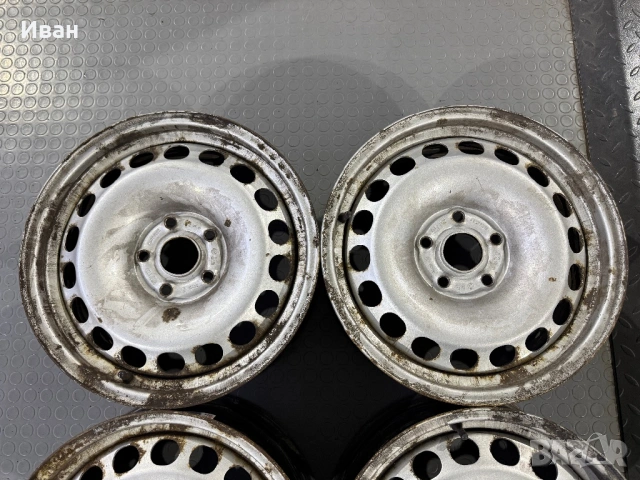 46р. Железни 16" Джанти 5х112 за -VW/AUDI/SKODA/VAG-6.5Jx16H2, ET33, снимка 3 - Гуми и джанти - 53933689