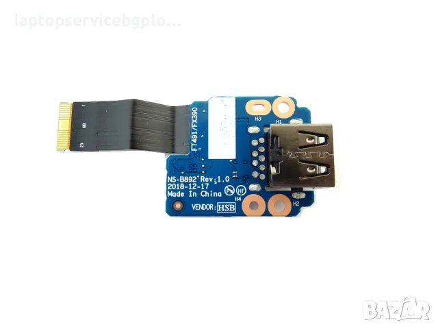 Lenovo ThinkPad T14 T14s T490S USB Платка с кабел NS-B892 4553640110, снимка 3 - Части за лаптопи - 49426587