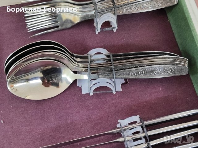 Руски прибори за хранене нерж Нови, снимка 4 - Прибори за хранене, готвене и сервиране - 42099944