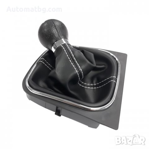 Топка с маншон за скоростен лост Automat, За VW GOLF V, VI, 6 скорости, Черен, снимка 2 - Аксесоари и консумативи - 37939078