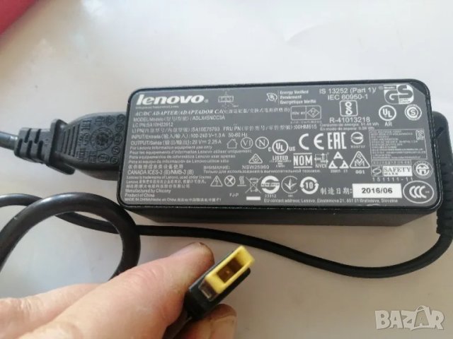 Оригинално зарядно за лаптоп LENOVO, снимка 3 - Кабели и адаптери - 49039874