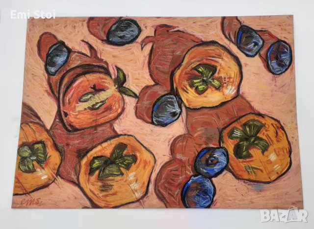 Картина с райски ябълки - 2
