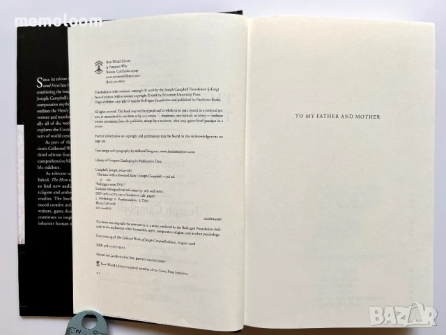 The Hero with a Thousand Faces Third Edition, Joseph Campbell Джоузеф Кембъл Героят с хиляди лица, снимка 2 - Специализирана литература - 51423870