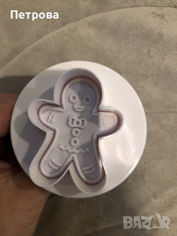 Коледен релефен резец с бутало – Джинджифилено човече