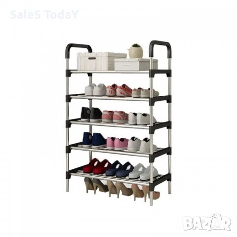 Етажерка за обувки с 5 рафта, Рафт, Органайзер, Шкаф за обувки, 58*26*102см