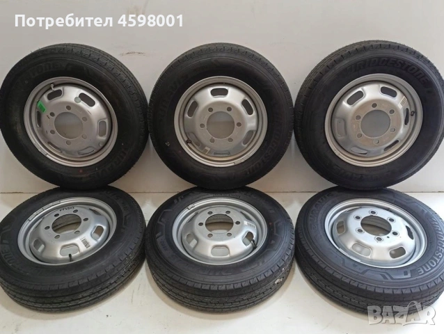 6бр.Оригинални джанти 16цола 6x170 за ДВОЙНА ГУМА Iveco Daily(2000-2025)