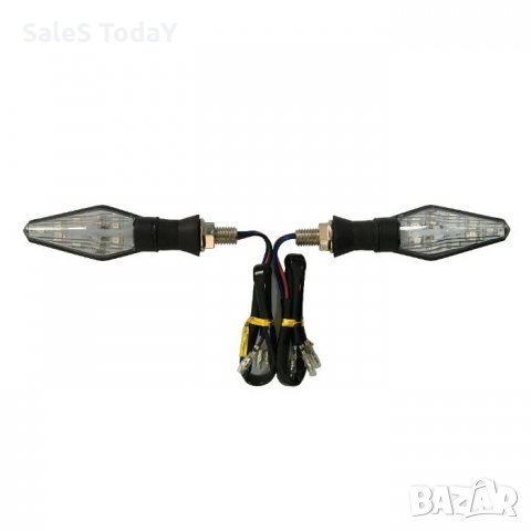 Диодни LED мигачи за мотор, 12 LED, мигачи са с две светлини, снимка 4 - Аксесоари и консумативи - 32064721