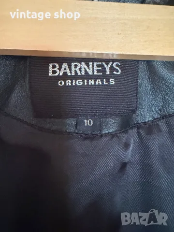 Дамско кожено яке Barneys тип байкър размер 10(М/L), снимка 9 - Якета - 56087001