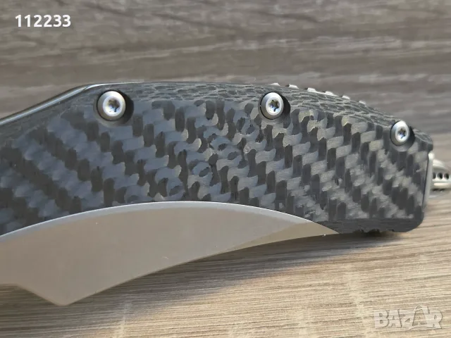 Microtech Matrix TitaniumCF Handle Hand Rubbed Satin 165C-4CFTI, снимка 10 - Ножове - 56327945
