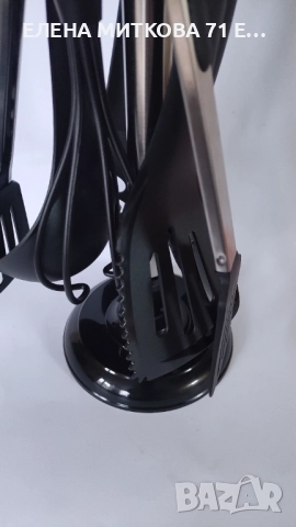 Чисто нов комплект кухненски прибори за готвене+стойка, снимка 4 - Прибори за хранене, готвене и сервиране - 52376068