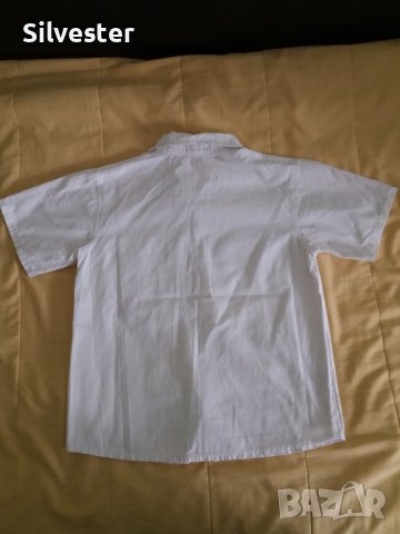 Детска бяла риза с къс ръкав, 8-12г., снимка 5 - Детски ризи - 38373908