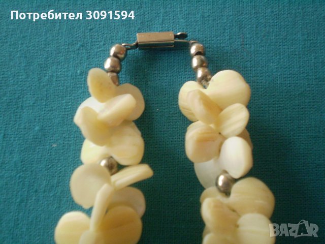 старо дамско колие от седеф ръчно изработено 50 те години, снимка 4 - Антикварни и старинни предмети - 37094578