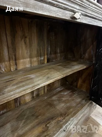 Старинен индийски масивен бюфет , снимка 13 - Бюфети - 49082795