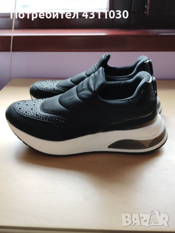 Маратонки черни спортни номер 40, снимка 3 - Маратонки - 53807820