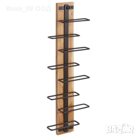 Етажерка за бутилки в индустриален стил 