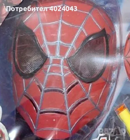 Забавен детски сет Спайдърмен с маска и пистолет, снимка 3 - Други - 47925608